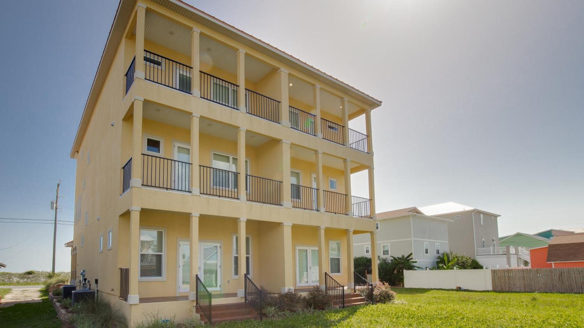 2 Gulf View Balconies! 3 Story Townhome With 4 Bedrooms, 4 Bathrooms! Sleeps12 Panama City Beach Extérieur photo